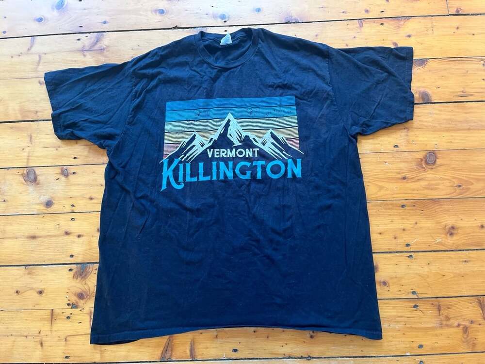 Port & Company Killington Vermont Mountain Graphic T-Shirt Black 2XL